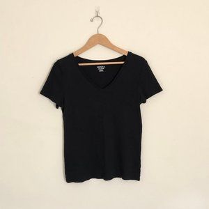 Merona | Black V-Neck Tee